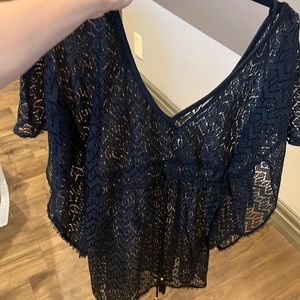 Black cover up swim